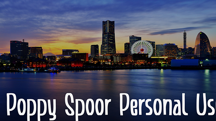 Poppy Spoor Personal Use Font