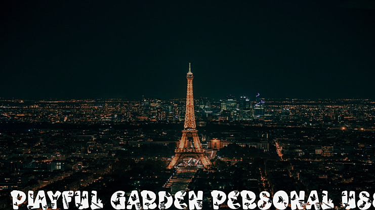 Playful Garden Personal Use Font