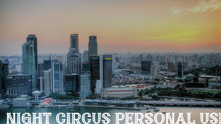 Night Circus Personal Use Font