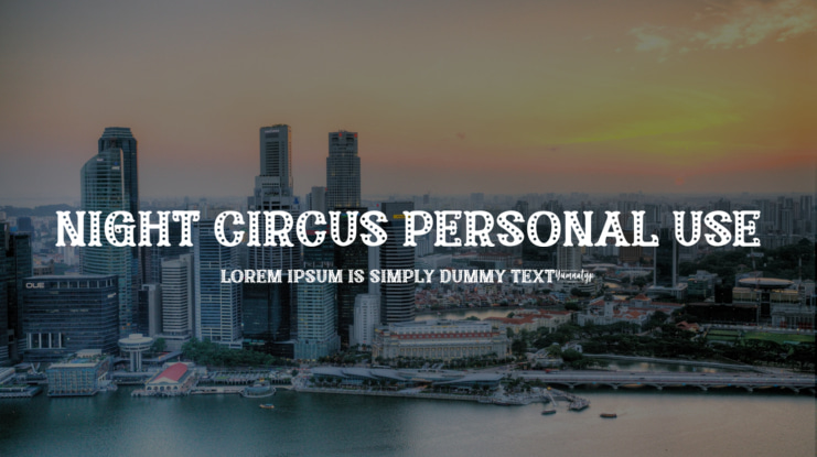 Night Circus Personal Use Font