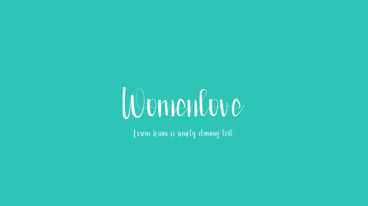Womenlove Font