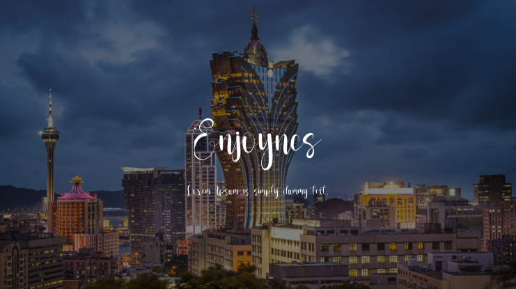 Enjoynes Font