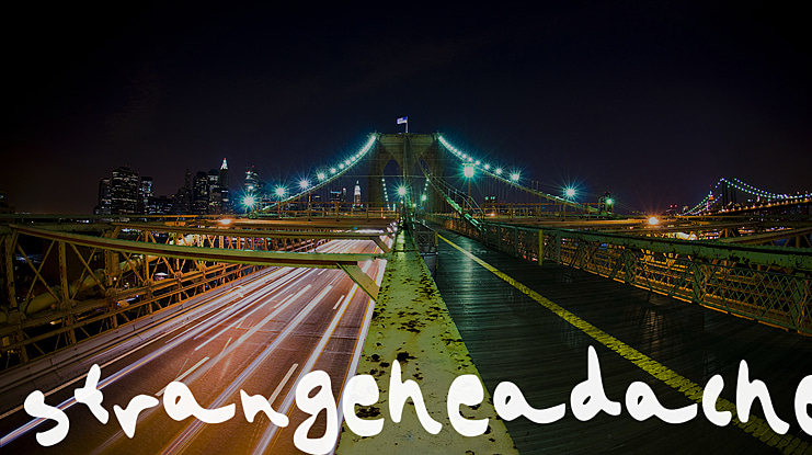 Strange Headache Font