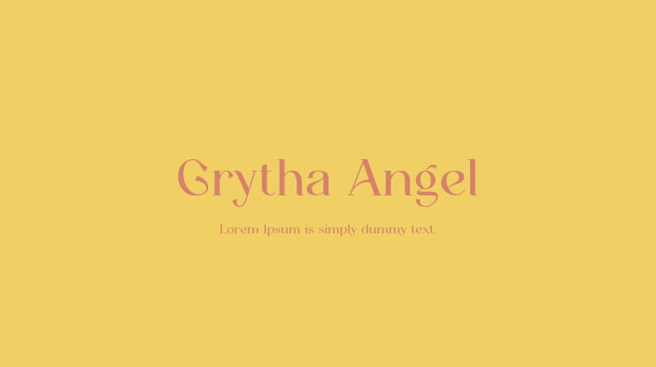Grytha Angel Font