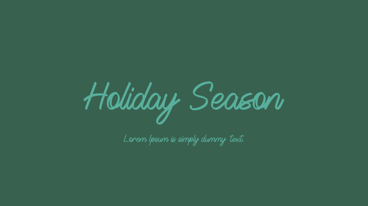 Holiday Season Font