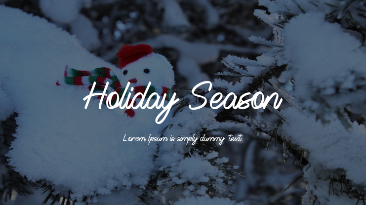 Holiday Season Font