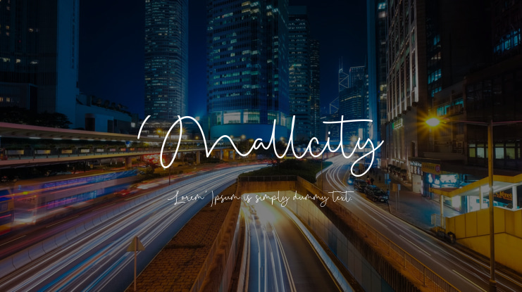 Mallcity Font