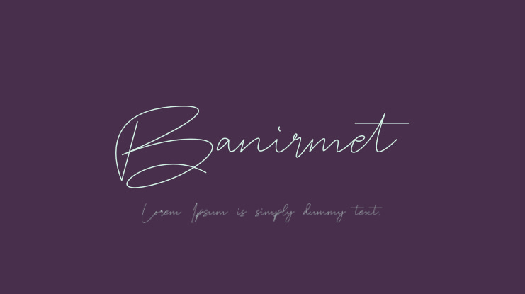 Banirmet Font