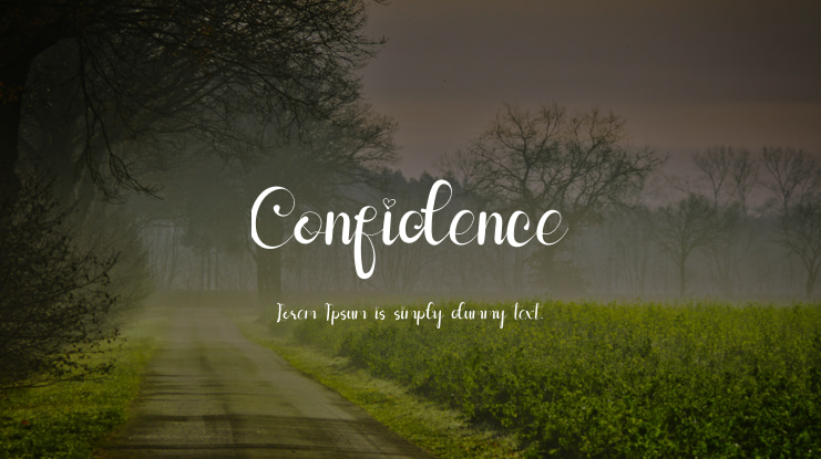Confidence Font
