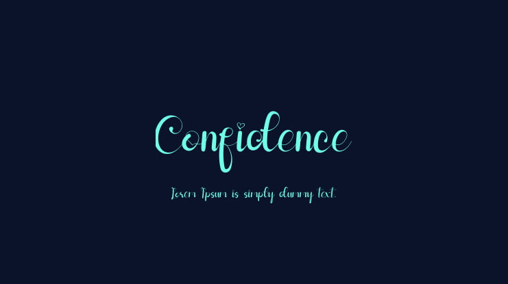 Confidence Font
