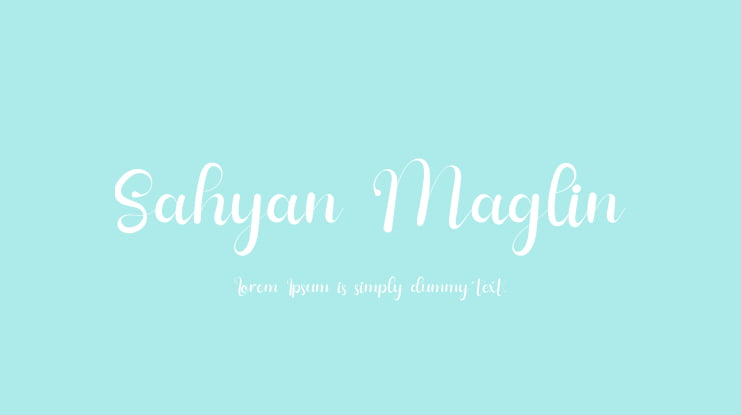 Sahyan Maglin Font