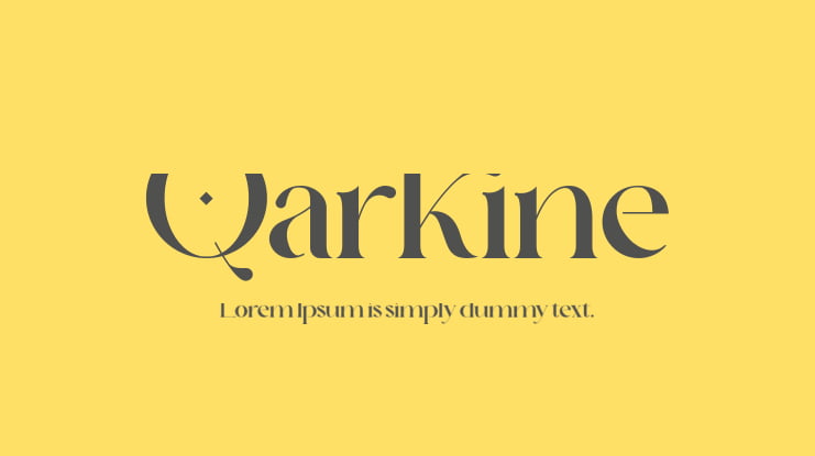 Qarkine Font