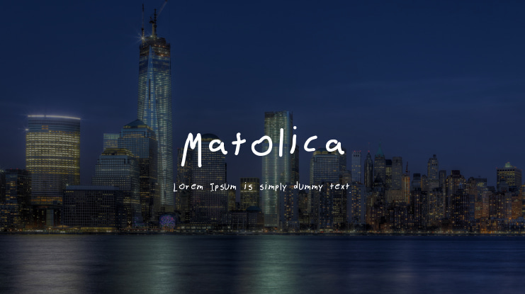 Matolica Font