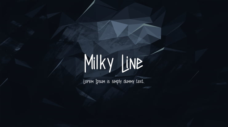 Milky Line Font
