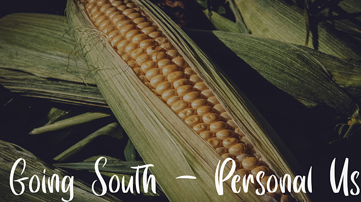 Going South - Personal Use Font