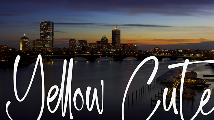 Yellow Cute Font