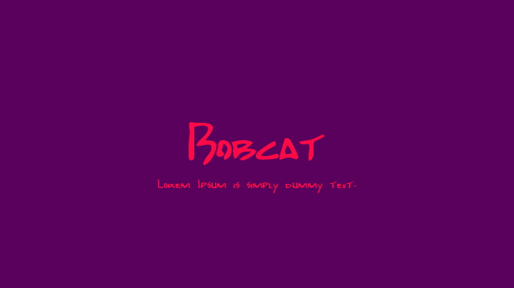 Bobcat Font