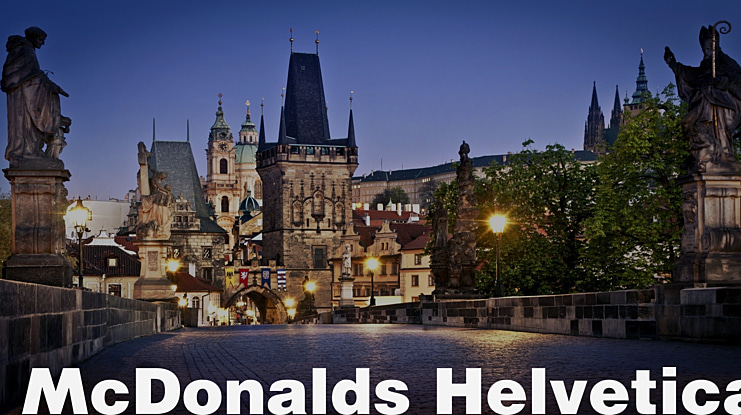 McDonalds Helvetica Font