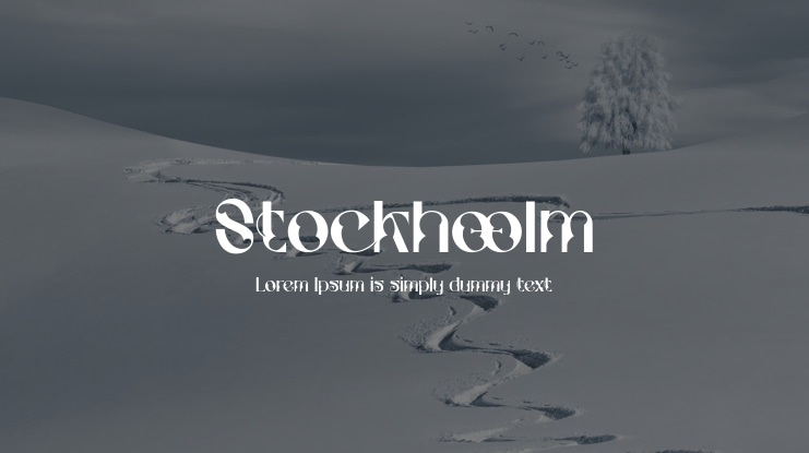 Stockhoolm Font