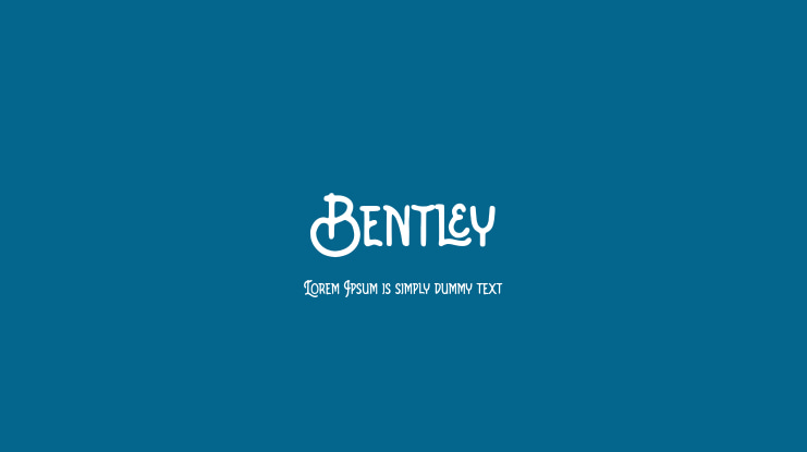 Bentley Font