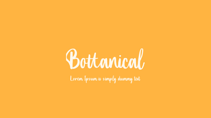 Bottanical Font