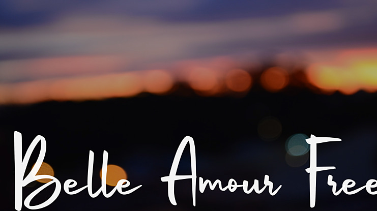 Belle Amour Free Font Family
