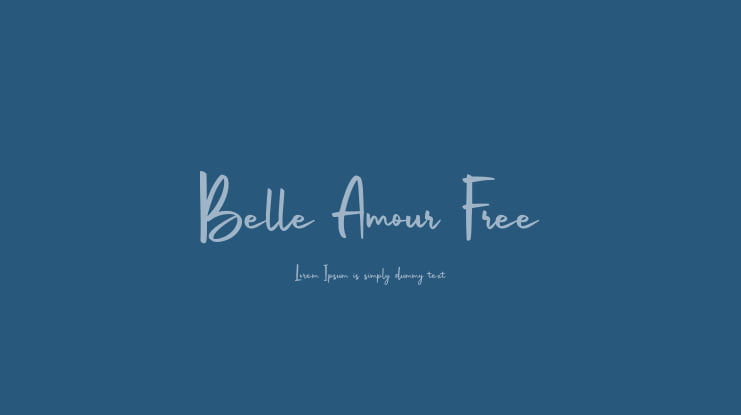 Belle Amour Free Font Family