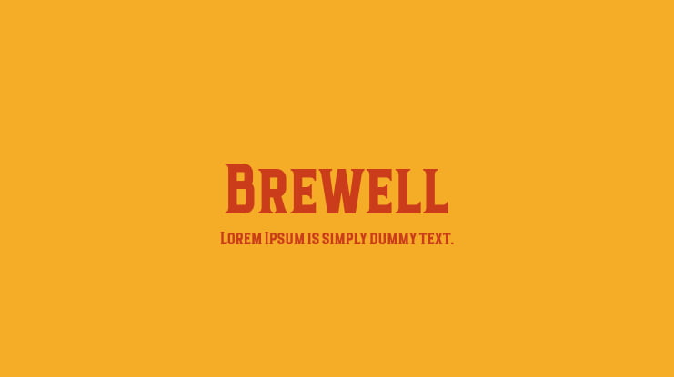 Brewell Font