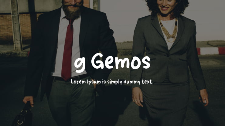 g Gemos Font