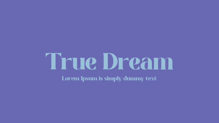 True Dream Font