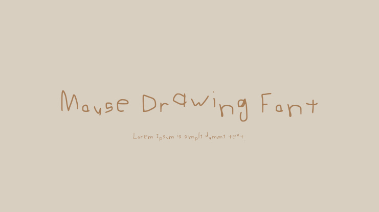 Mouse Drawing Font