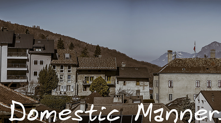 Domestic Manners Font