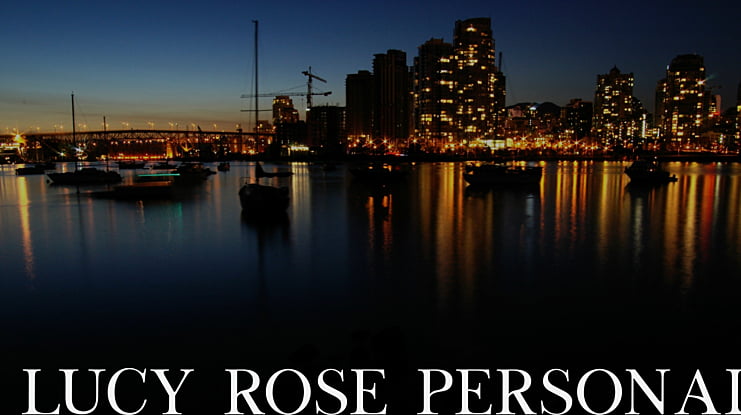 Lucy Rose PERSONAL Font