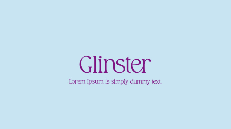 Glinster Font