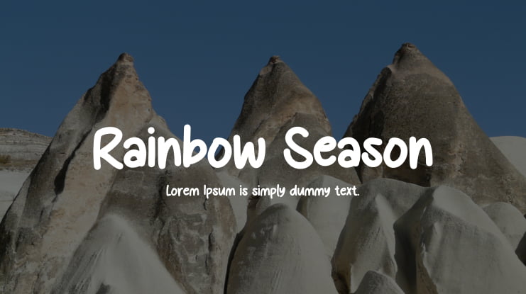 Rainbow Season Font