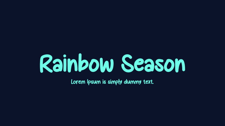 Rainbow Season Font