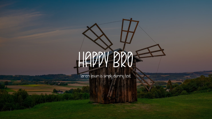 HAPPY BRO Font