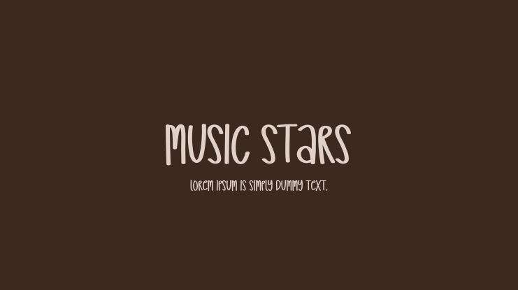 Music Stars Font
