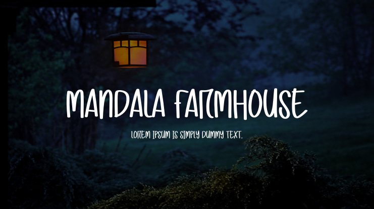 Mandala Farmhouse Font