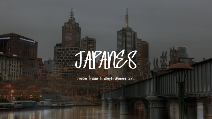 JAPANES Font