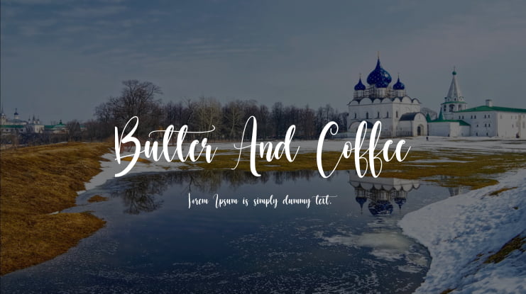 Butter And Coffee Font