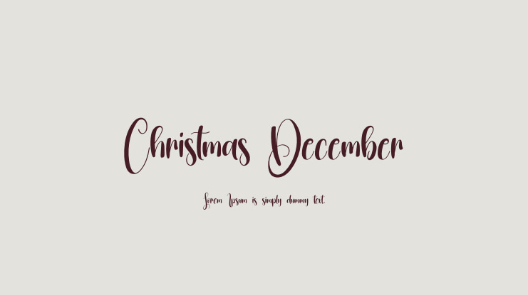 Christmas December Font