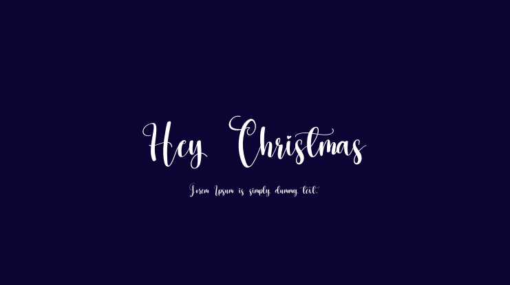 Hey Christmas Font