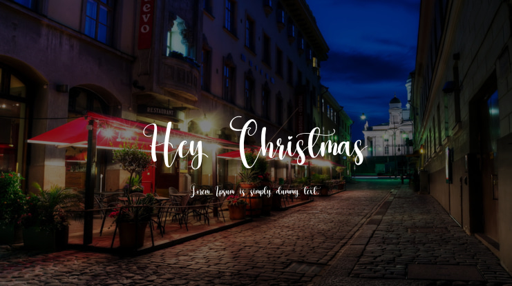 Hey Christmas Font