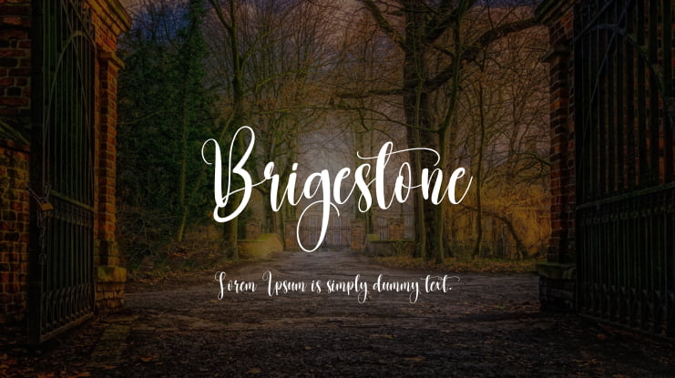 Brigestone Font