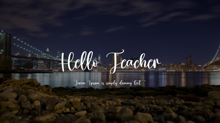Hello Teacher Font