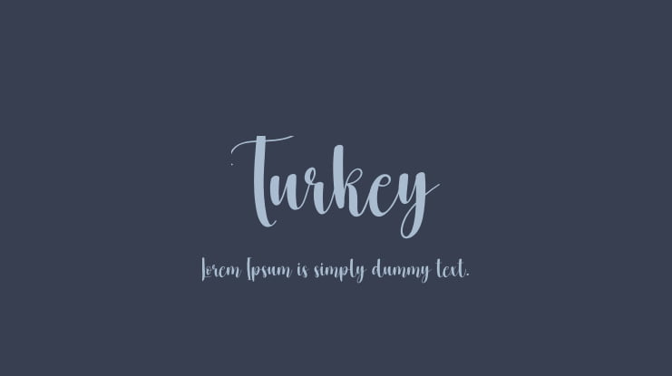 Turkey Font