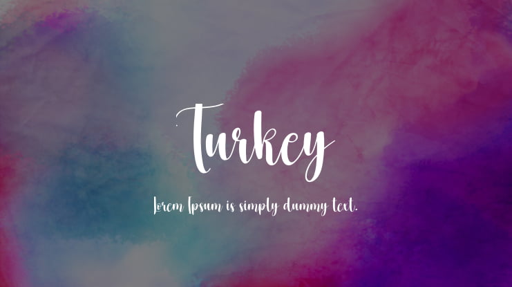 Turkey Font