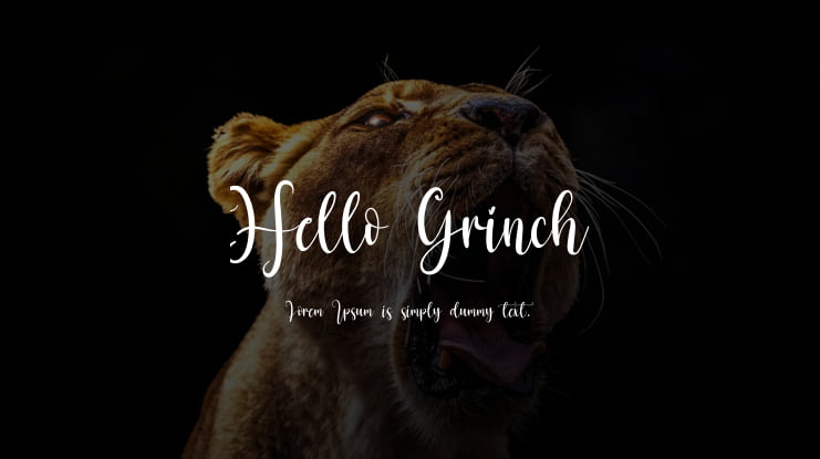Hello Grinch Font