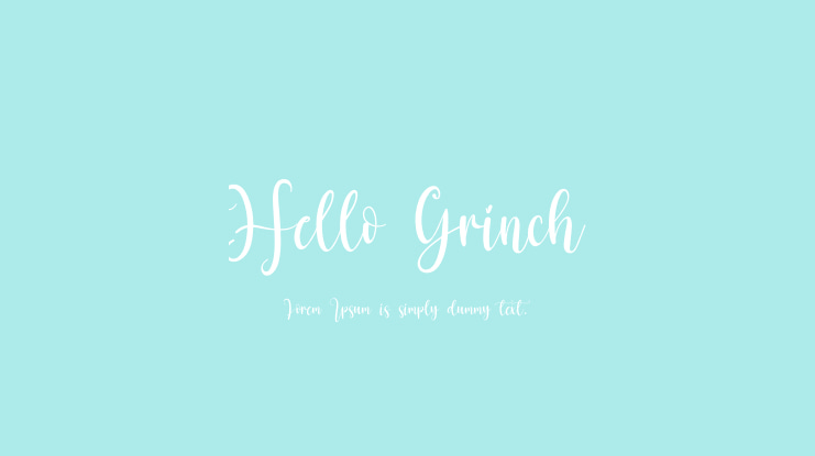 Hello Grinch Font